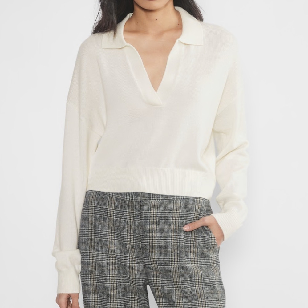 Aritzia Wilfred Clara Merino Wool Waist Sweater